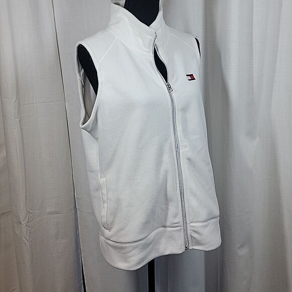 Tommy Hilfiger Sport White Fleece Vest - Picture 10 of 15
